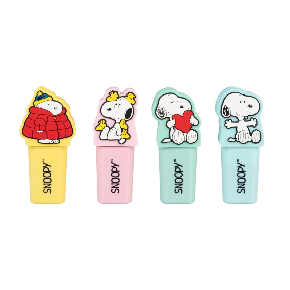 Grupo Erik Snoopy - Set Of 4 With Topper Highlighter - Multicolours